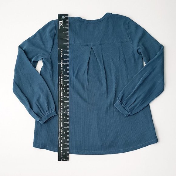 AMERICAN RAG Framed Henley Top - Picture 8 of 8